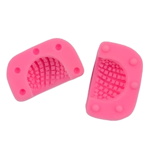Pink 3D walnut shaped silicone mold for mousse, ice cream, and chocolate baking