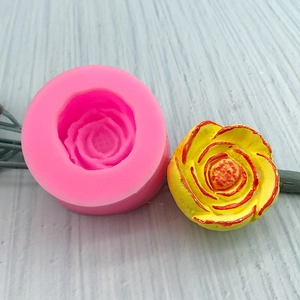 Stampo in Silicone a Forma di Rosa 3D per Candele Fatte a Mano Sapone Fondente Cioccolato Decorazione Torte Strumenti da Forno