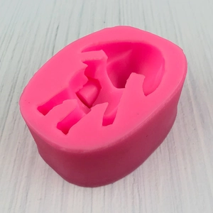 3D cute rabbit silicone mold for DIY aromatherapy gypsum and chocolate baking projects