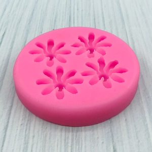 Moule en silicone marguerite rose pour chocolat, fondant et artisanat d'aromathérapie