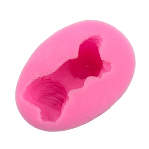 Rosa 3D-Silikonform für Löwen- und Hunde-Designs, ideal für Mousse-Kuchen und Schokolade
