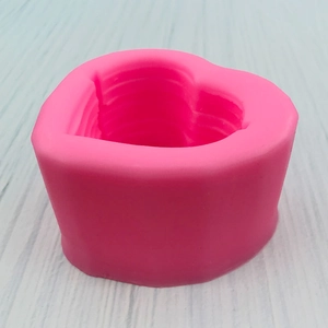3D heart flower silicone mold for chocolate cake decorating and DIY soap craft