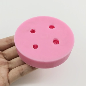Stampo in silicone rosa a 4 cavità per sapone fai-da-te e dolci artigianali