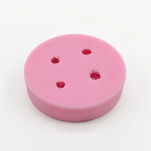 Stampo in silicone rosa a 4 fori per fiori, per fai da te, cioccolato e pasticceria