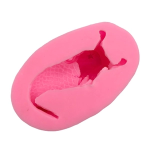 Moule en silicone rose sirène pour savon artisanal et décoration de gâteaux fondant