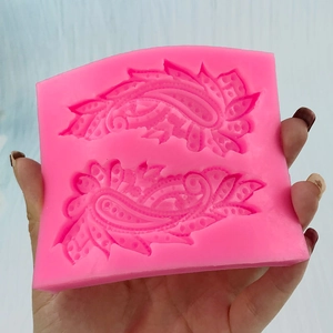 Pfauenfedermuster Silikonform für Fondant und DIY Kuchendekoration für Schokolade