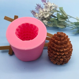 3D Pinecone Silicone Mold For Baking Cake Decoration Fondant Chocolate Candle Soap Making Forest Style DIY Craft Kitchen Tool