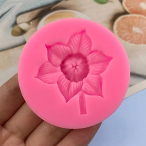 Pink camellia flower silicone mold for handmade fondant chocolate cake and biscuit crafts