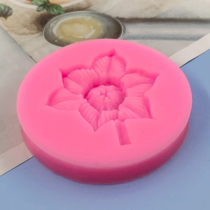 Pink camellia sunflower silicone mold for handmade chocolate and cake decorating