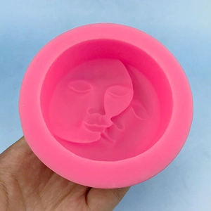 Stampo in silicone rosa sole e luna per sapone artigianale e candele fai-da-te