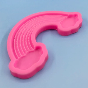 Cartoon rainbow cloud silicone baking mold for chocolate and fondant cake decorating