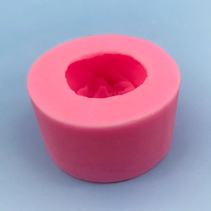 Pink lotus flower bud silicone mold for DIY soap, candle making and resin crafts