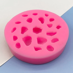 Stampo in silicone rosa a ciottoli per decorazione torte e artigianato fai-da-te