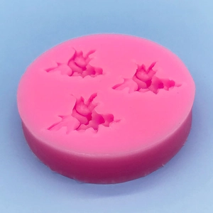 Pink silicone grape leaf mold for chocolate cake decorating and candle making DIY