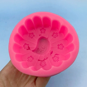 Moule en silicone rose 3D oiseaux et fleurs de cerisier pour pâtisserie et résine