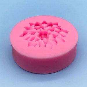 Pink lotus flower silicone mold for handmade soap, candles, and chocolate making