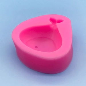 3D onion-shaped pink silicone mold for DIY soap, clay, and chocolate cake decoration
