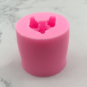 Pink bow bear silicone mold for chocolate fondant cake decorating and baking tools