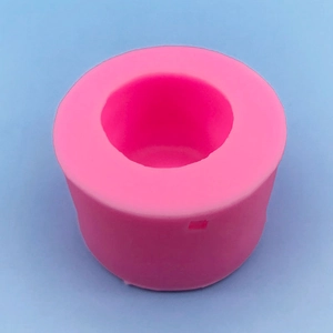 3D realistic apple silicone mold for fondant cakes and chocolate crafts on blue background