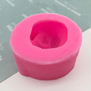 Stampo gatto in silicone rosa per mousse cioccolato e artigianato in resina