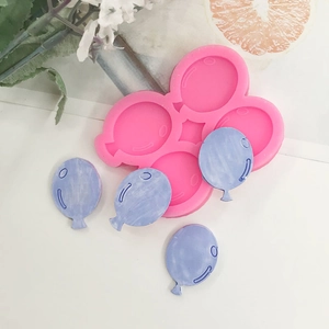 Balloon Shape Silicone Mold For DIY Chocolate Fondant Cake Decorating Candy Soap Plaster Baking Tool Cartoon Pink Silicone Mold