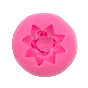 Stampo in silicone rosa fiore di loto 3D per saponi, candele e decoro per dolci