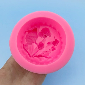Stampo in silicone rosa per angelo e fiori per sapone fai-da-te e gesso decorativo