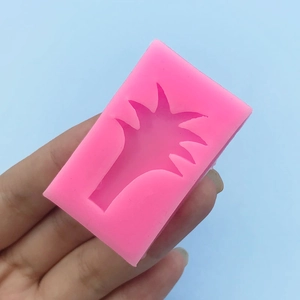 Moule en silicone rose palmier pour fondant et artisanat DIY tenu en main pour l'échelle