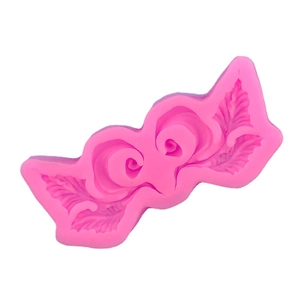 Stampo in silicone a rilievo europeo con viti floreali per decorazione torte