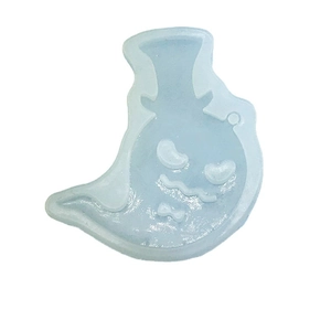 Ghost silicone mold with top hat and bow tie for Halloween DIY resin and chocolate