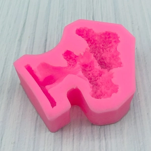 Pink silicone pine tree mold for fondant and chocolate DIY cake decoration projects