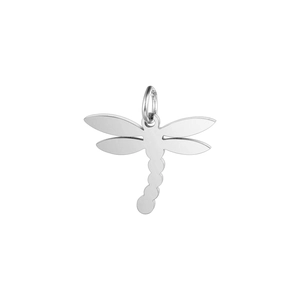 Pendentif libellule en acier inoxydable poli miroir pour la création de bijoux DIY