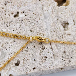 100pcs gold plated stainless steel open jump rings and lobster clasp for DIY jewelry making