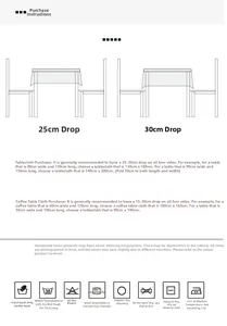 Guide for cotton tablecloth size selection and washing care instructions