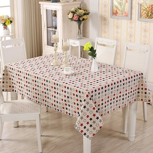 Modern Linen Blend Tablecloth with Stripe Gingham Patterns for Kitchen Dining Room Decorative Rectangular Table Cover