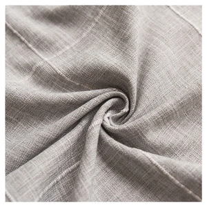 Nordic minimalist grey jacquard tablecloth with refined checkered texture and drape