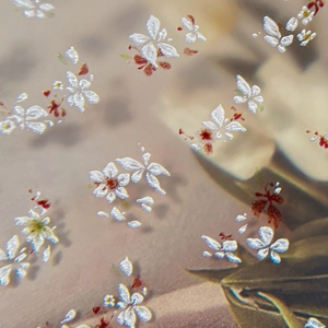 Delicate floral and butterfly nail stickers with spring floral patterns for nail art