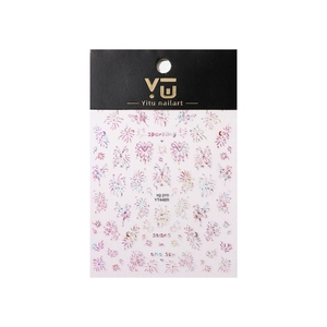 Laser holographic butterfly and fireworks nail art stickers with iridescent star patterns
