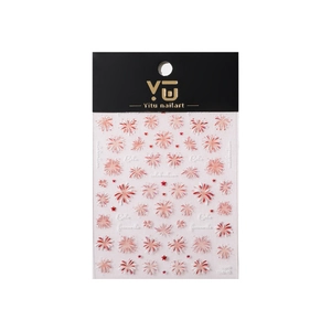 Holographic laser firework nail stickers with elegant star patterns for nail decoration