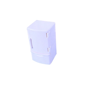 Mini réfrigérateur de maison de poupée en résine rose pour décoration de jeu d'enfant