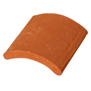 Realistic terracotta clay roof tile miniature for dollhouse architectural model building