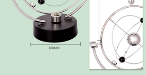Detailweergave van de basis van het kinetische model met 108MM diameter afmeting