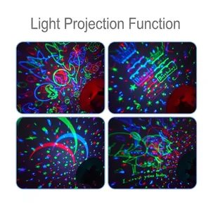 Starry sky projector music box with multiple themes including birthday and romance