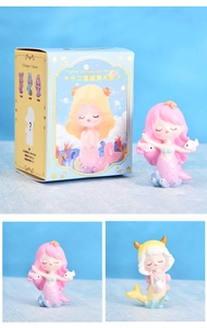 Détails du coffret mystère sirène du zodiaque avec figurines mignonnes en résine