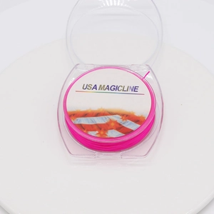 Pink elastic crystal bead string by USA MAGICLINE in a clear plastic storage case