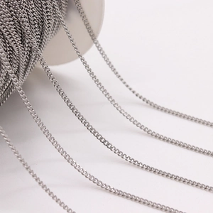 Stainless Steel O-Chain DIY Jewelry Making Accessory For Necklace Bracelet Silver Metallic Chain Spool Fine Craft Supplies