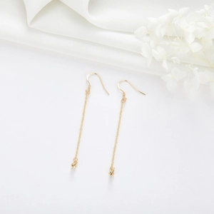 Elegante gouden oorbellen met lange kettingen voor DIY parel sieraden maken accessoires