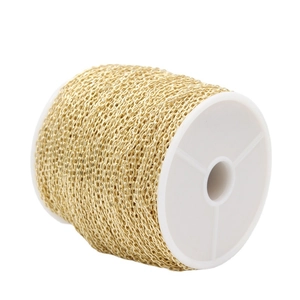 14k vergulde messing O-schakelketting op rol voor DIY-sieraden en handgemaakte accessoires