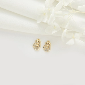 Pendentifs gants plaqués or avec flocons en zircon pour création de bijoux DIY