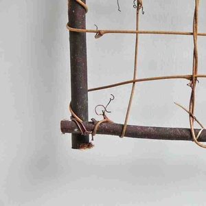 Handcrafted wooden vine frame for air plants home decor and hanging display